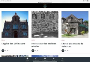 Aperçu de l'application Guide Péi